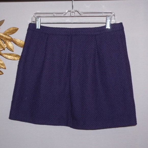 GAP Navy Wool Blend Skirt - Size 6 - Picture 2 of 5